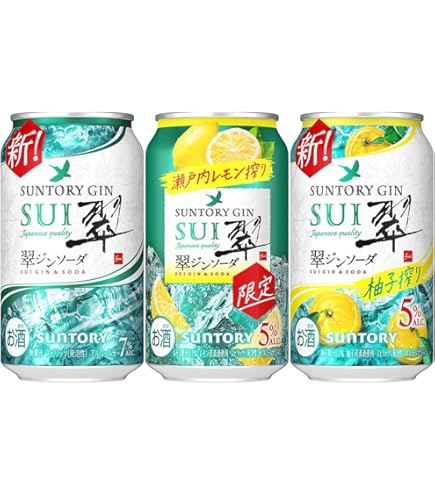 Amazon.co.jp: サントリー 翠 すい ジンソーダ缶（350ml×24本）×3箱