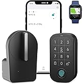 キャンディハウス(Candy House) セサミ5+セサミタッチ2Pro スマートロック ブラック 後付け 指紋 ICカード 暗証番号