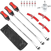 Amazon.co.jp: タイヤレバー 全長37.5CM レバー3本 メッキ加工 タイヤ