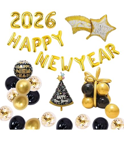 Happy New Year ナンバーバルーン新年 imgrc0098053667.jpg