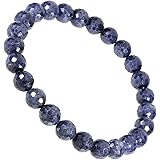 [新宿銀の蔵] サファイア ブレスレット カット 7.5mm 17～18.5cm M～LL サイズ 誕生石 9月 天然石 パワーストーン 腕輪 数珠 魔除け