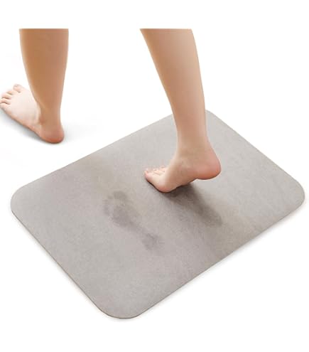 Amazon | MUTAO 珪藻土バスマット やわらかい浴室足ふきマット 吸水力