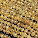 【BELLPIERI】ルチルクォーツ 丸玉 4mm【1連販売】 / 6-5 RT4M