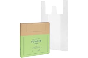 by Amazon Hand-Carry Poly Bags, Semi-Transparent, Shaku-Shaku Type, L Size, 300 Pieces