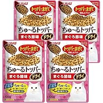 いなば ちゅ〜る　トッパー　超小粒　まぐろ節かつお節キチン味　各11個セット Amazon.co.jp: いなば ちゅ～るトッパー ドライ まぐろ節味 120g