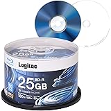 ロジテック BD-R AACS対応 ブルーレイディスク Blu-ray Disc 6倍速 1回録画用 記録用 25GB 記録メディア スピンドルケース 50枚入り LM-BR25VWS50W