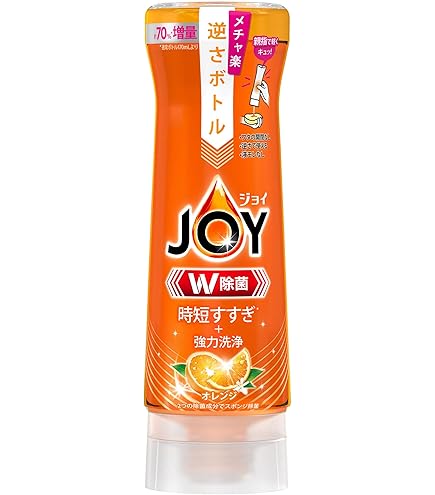 Amazon.co.jp: ジョイ バレンシアオレンジ 台所用合成洗剤 逆さボトル