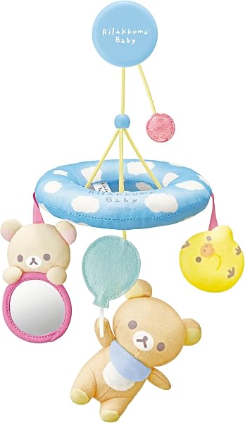 アガツマ(AGATSUMA) リラックマべビー Rilakkuma Baby やわらかメリー クリップ付き(対象年齢:0ヵ月から) - 1