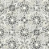 York Wallcoverings ve7031 Patina Vie Fatimaタイル壁紙、Blacks
