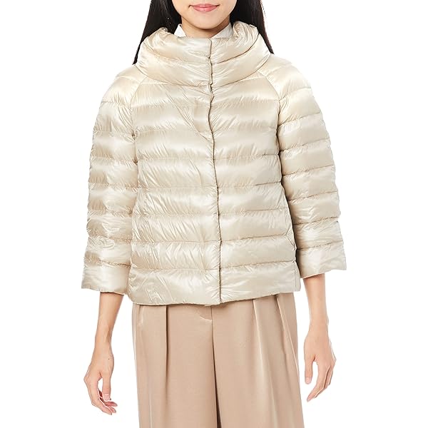 Amazon | [ヘルノ] レディース ボトルネック ダウンジャケット Aライン