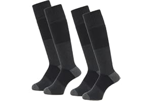 VAXPOT VA-1754 Snowboard Ski Socks, Set of 2, Thick, Kids, Junior, Women's, Men's, Antibacterial, Odor Resistant, Warm, Pile Knitting, Support Function