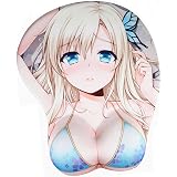 おっぱいマウスパッドお尻マウスパッド滑り止め キーボードパッド マウスパッド アニメ3 dのセクシーなマウスパッド (A)