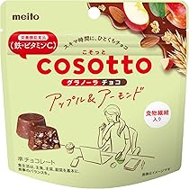 Amazon | meito こそっとグラノーラチョコ アップル＆アーモンド 49g