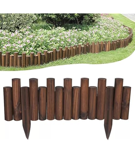 Amazon | カインズ(CAINZ) 木製フェンス S ブラウン 幅60cm 高さ34cm