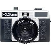 Holga 135BC 35mm 角曲がったフィルムカメラ - シルバー/ブラック