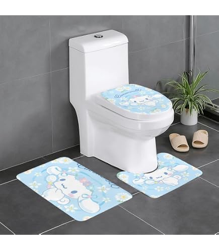 Amazon｜バスマット 3点セット かわいい ハンギョドン トイレマット