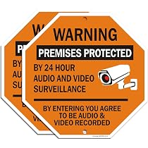 Warnschild „Videoüberwachung“ – Aluminium-Schild 20x30 Cm Für Haus, Büro, Garten
