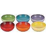 ル・クルーゼ(Le Creuset) ストーンウェア ミニ・ボール 7cm レインボー 耐熱 耐冷 電子レンジ オーブン 食洗器 対応 6個 入り 【日本正規販売品】