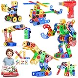 Jasonwell 168pcs 大工 ブロック おもちゃ 組み立て ブロック 子供 知育玩具 ロボット 恐竜 男の子 に 人気 STEM玩具 日本語バッケージ 立体パズル ゲーム モデル DIY 積み木 キーズ 誕生日 ギフト クリスマス プレゼン