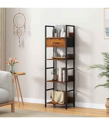 Amazon｜インテリア共和国 オープンシェルフ おしゃれ ラック 本棚