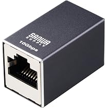 Amazon.co.jp: サンワダイレクト LANケーブル 延長コネクタ CAT7対応
