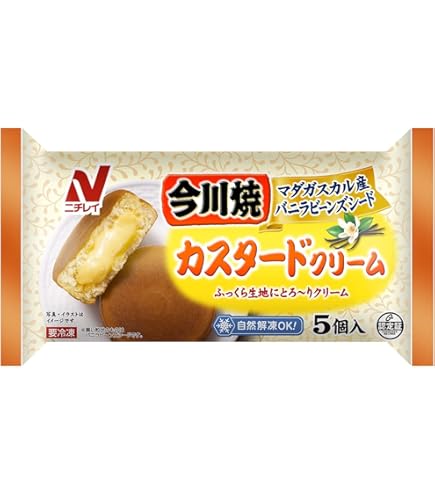 Amazon | ニチレイ 今川焼カスタードクリーム5個入りX12袋 冷凍食品