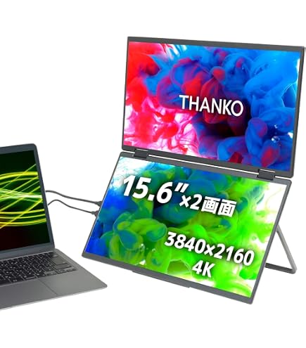 Amazon.co.jp: THANKO 14インチ上下2画面拡張デュアルモニター