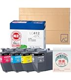 ブラザー純正大容量インク4色パックLC412XL-4PK