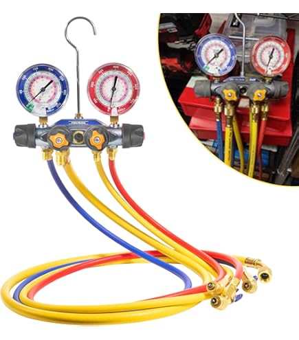 Yellow Jacket 49967 Titan 4-Valve Test And Charging Manifold