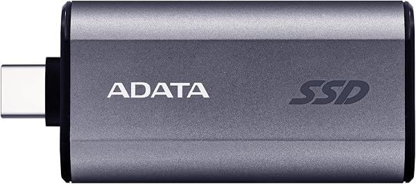 Data SC750-1000G-CCBK-I External SSD 1000GB SC750 USB Type-C Max Read Speed 1050 MB/s High Speed USB 3.2 Gen2 Cableless Transfer - 1