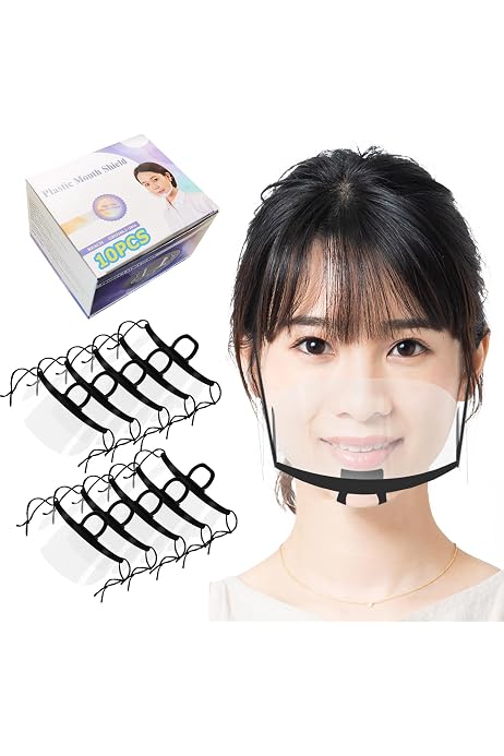 Amazon.co.jp: 透明マスク 飛沫防止マスク「シールドエアモ」シールド 