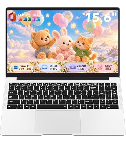 Amazon.co.jp: 2026年最新15.6インチノートパソコン Win 11 Pro、1080p