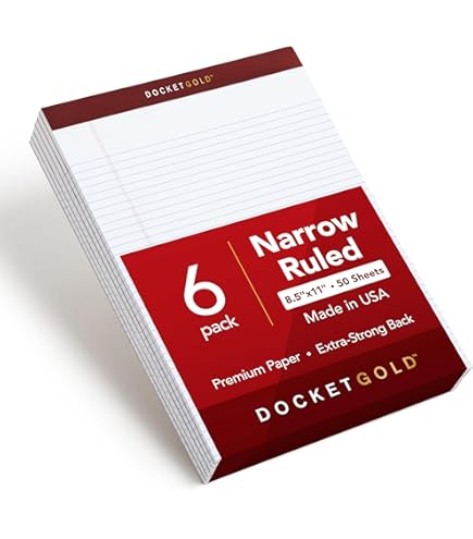 Amazon.co.jp: Tops Docket jr. Legal Pads 12.7cm x20.3cm Assorted