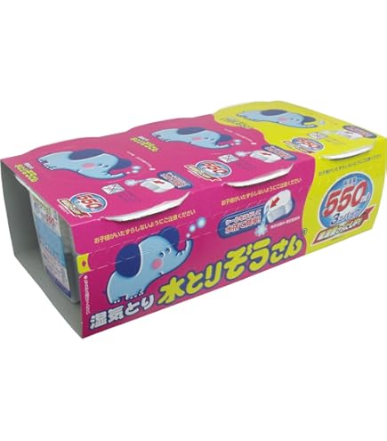 4箱　水とりぞうさん 湿気取り 550mlx12個セット（3個パックx4）特価 Amazon.co.jp: オカモト株式会社 オカモト 水とりぞうさん 550mlx12個
