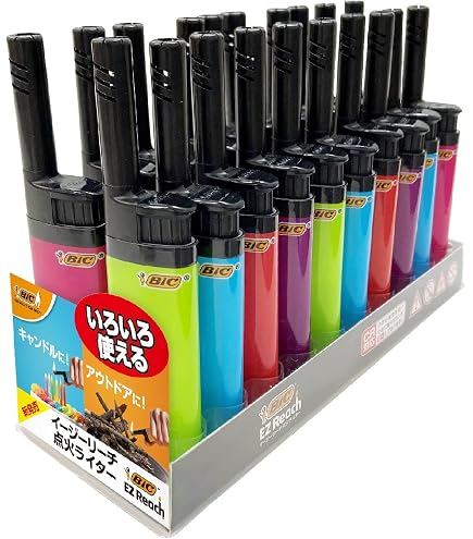 Amazon | ビック(Bic) ライター イージーリーチ 使い捨て 20本セット