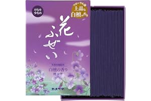 カメヤマ 花ふぜい 紫 煙少香 徳用大型 約220g 約500本 白檀の香り お…