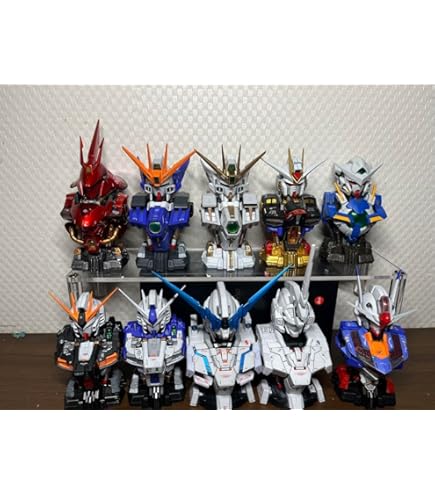 メカニカルバスト　νガンダム　& サザビー　全塗装完成品　おまけ付き MS MECHANICAL BUST 01 νGUNDAM ALL PAINTED - YouTube