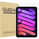 ProCase 1枚セット iPad Mini 7世代 A17 Pro/Mini 6 対応 液晶保護フィルム 8.3インチ 2024/2021年発売 9H硬度 耐衝撃 強化ガラス ガラスフィルム 全面吸着 貼付キット付き | 硬度9Hの強化ガラス、超