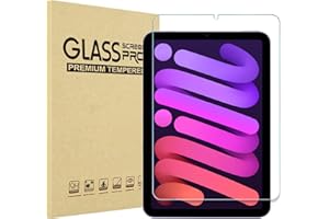 ProCase 1枚セット iPad Mini 7世代 A17 Pro/Mini 6 対応 液晶保護フィルム 8.3インチ 2024/2021年発売 9H硬度 耐衝撃 強化ガラス ガラスフィルム 全面吸着 貼付キット付き