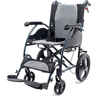 車椅子 軽量 折りたたみ車いす ノーパンクタイヤ仕様 CUKY-270 グレー