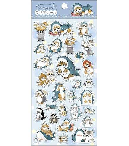 Amazon.co.jp: mofusand モフサンド ぷくっとシール 2 ぷっくり 猫