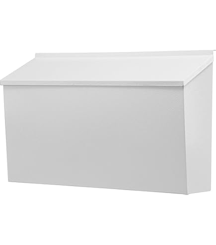 TonGass 7.1"x10.1"x3.8" Wall-Mount Mailbox For House With Flag And Number Stickers, Mailboxes - View #2
