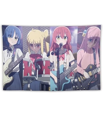 Amazon.co.jp: ぼっちざろっく タペストリー アニメ 大判 タペストリー