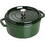 staub ストウブ 「 ピコ ココット ラウンド バジルグリーン 24cm 」 大きい 両手 ホーロー 鍋 IH対応 【日本正規販売品】 La Cocotte Round 40509-356
