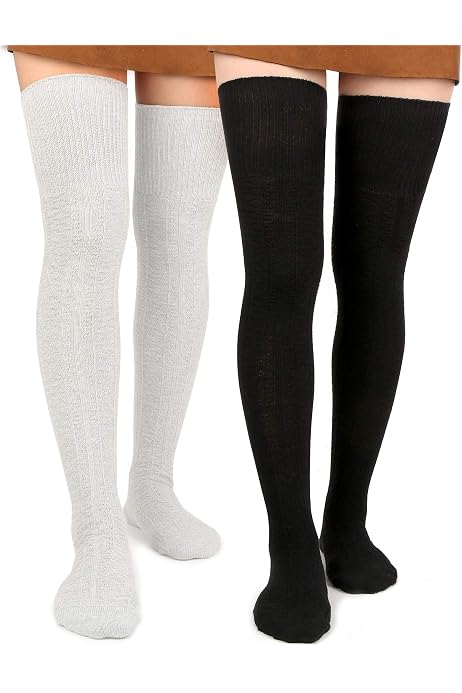 Kayhoma Extra Long Cotton Thigh High 