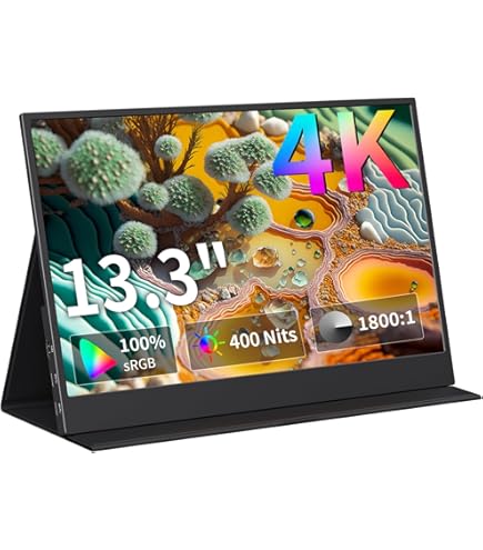 EVICIV 13.3 インチ モバイルモニター 1080p Amazon.co.jp: モバイルモニター EVICIV 13.3インチ 4Kモバイル