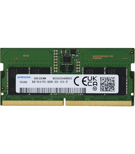 Samsung 8GB DDR5 5600MHz PC5-44800 CL46 SODIMM 1Rx16 Single Rank