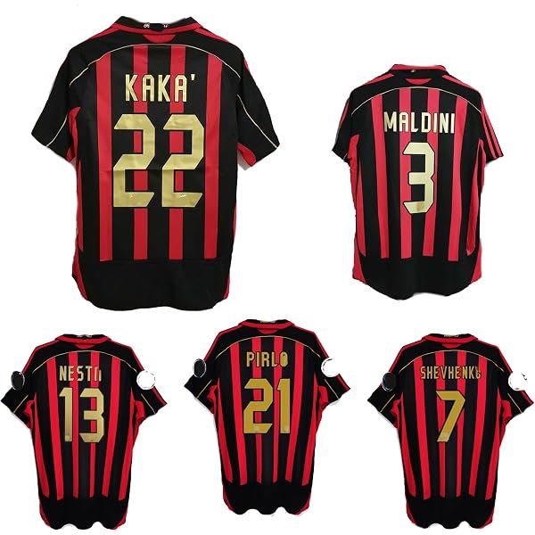 Amazon.co.jp: [EESDCOS] 2006-2007年 ACミラン サッカー ユニフォーム