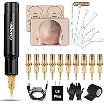 Amazon | 頭皮マイクロ色素沈着マシンキット – ヘアライン修復の