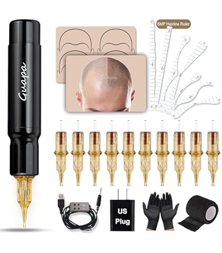 Amazon | SMPタトゥーマシンキット – ヘアライン修復、ヘアタトゥー